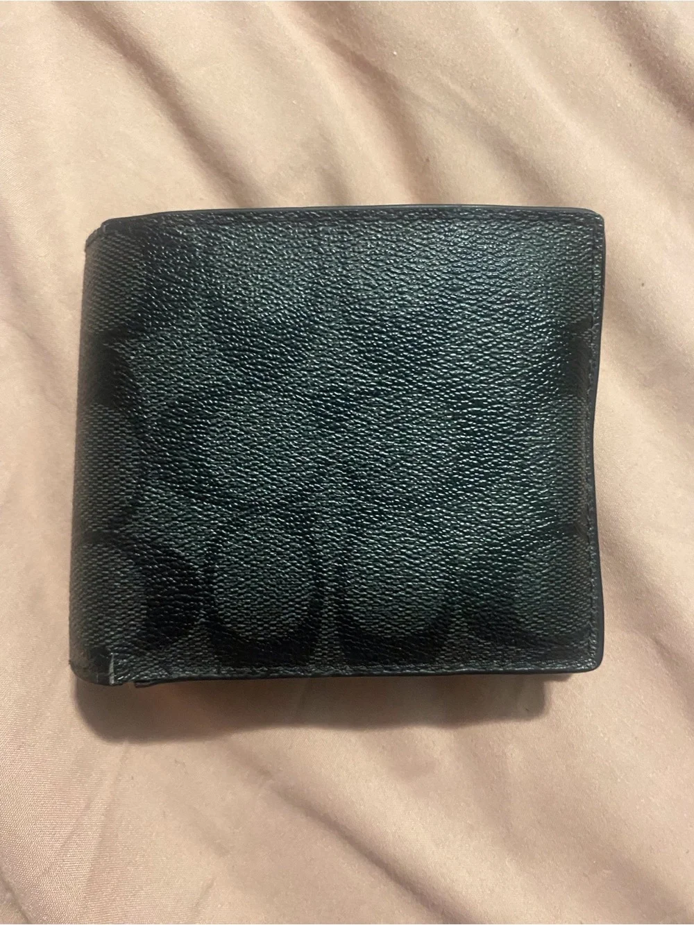 Coach Men's Black Signature Leather Wallet